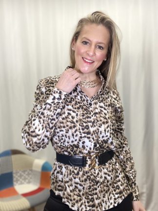 camisa-mujer-manga-larga-primavera-nueva-colección-animal-Print-chocolate-carbon