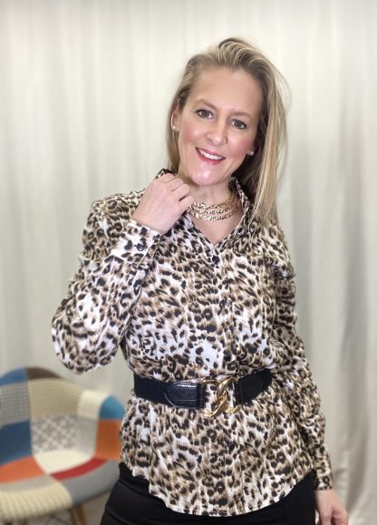 camisa-mujer-manga-larga-primavera-nueva-colección-animal-Print-chocolate-carbon