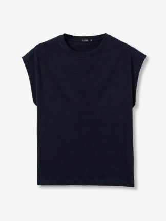 camiseta-Azul-Marino-cuello-redondo