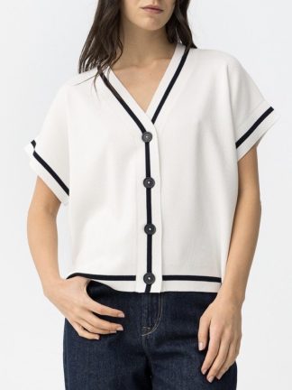 chaqueta-mujer-manga-corta-punto-botones