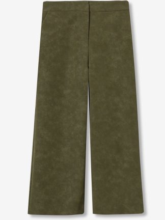 moda-mujer-otoño-pantalón-verde