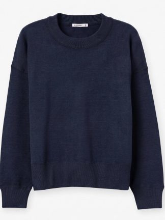 jersey-básico-mujer-liso-cuello-redondo