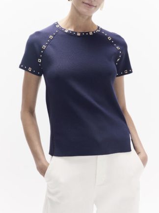 camiseta-Marino-manga-corta-mujer-tachas