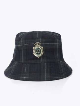 sombrero-mujer-cuadros-Azul-verde