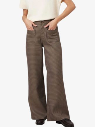 pantalón-cuadros-mujer-vestir-marron