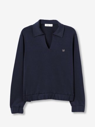 sudadera-Marino-puños-elásticos-mujer-ropa-deportiva