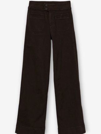 pantalón-vaquero-mujer-tiro-alto-marrón-oscuro