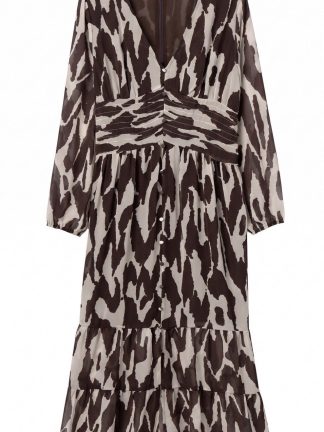 vestido-largo-mujer-tejido-gasa-estampadlo-marron