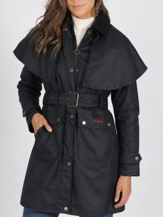 barbour-mujer-Azul-con-capa-trasera