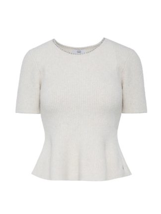 jersey-mujer-manga-corta-cuello-redondo-brillos