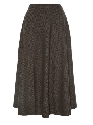 Falda Midi Mini Cuadro