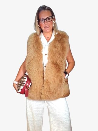 chaleco-mujer-acolchado-pelo-parte-delantera-bolsillos-color-camel
