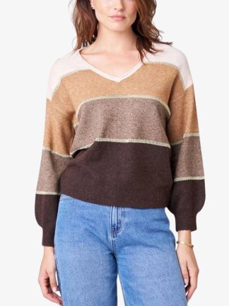jersey-mujer-tonos-tierra-cuello-v